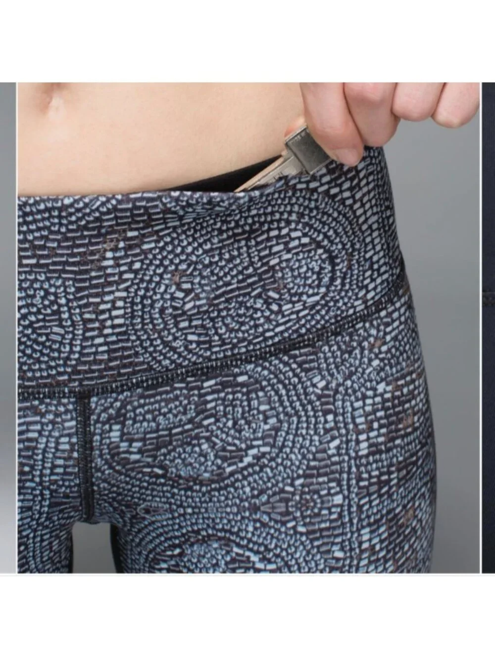 Lululemon Wunder Under *Full-On Luon Bead Envy Silver Spoon Multi / Deep coal